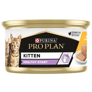 Вологий корм для кошенят Pro Plan  Kitten Healthy Start Chicken 85 г (курка) - купити, ціни на MasterZoo - фото 3