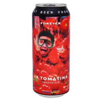Forever La Tomatina Light Unfiltered Beer 4.5% 0.5l - buy, prices for COSMOS - photo 1