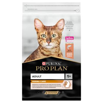 Корм сухий Purina Pro Plan Derma Care з лососем для здоров'я шкіри та шерсті дорослих котів 10кг - купити, ціни на MasterZoo - фото 1