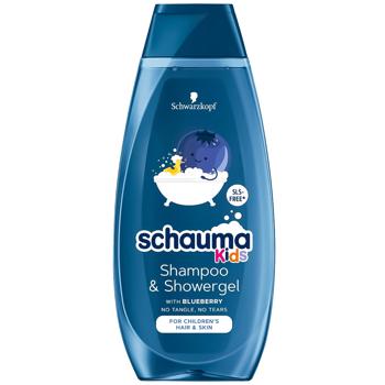 Schauma Kids Shampoo & Showergel with Blueberry 400ml