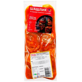Шашлик з м'яса гомілки курчати-бройлерів Знатна Курка в Сметанно-медовому маринаді охолоджений - купити, ціни на Auchan - фото 2