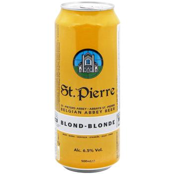 St.Pierre Blond Light Beer 6.5% 0.5l - buy, prices for MegaMarket - photo 1