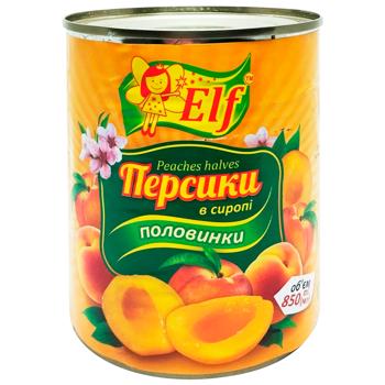 Elf Peach Halves in Syrup 850ml