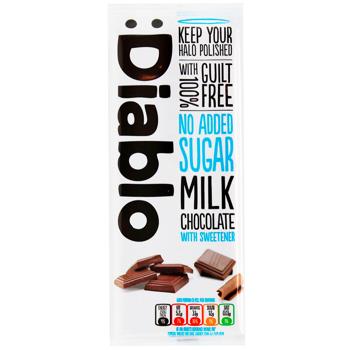 Diablo Sugar-Free Milk Chocolate 85g - buy, prices for WINETIME - photo 1