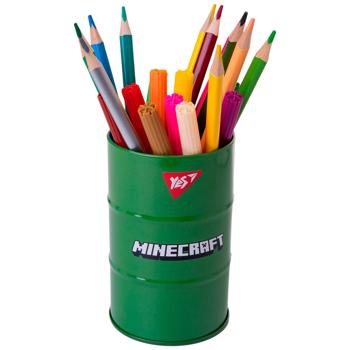 Yes Minecraft Creeper Green Metal Barrel Pen Stand 6.5x10.8cm - buy, prices for - photo 3