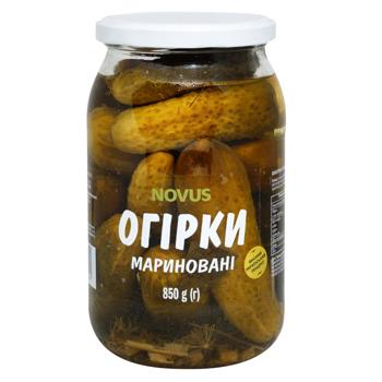 Novus Pickled Pasteurized Cucumbers 850g - buy, prices for NOVUS - photo 1