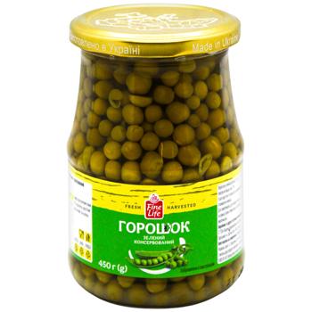 Fine Life Green Peas 450g - buy, prices for METRO - photo 1