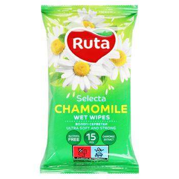 Ruta Selecta Chamomile Wet Wipes 15pcs - buy, prices for Grono - photo 1