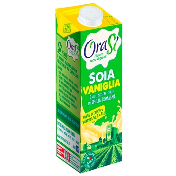 OraSi Soy Vanilla Drink with Vitamins and Calcium 1l - buy, prices for ULTRAMARKET - photo 1