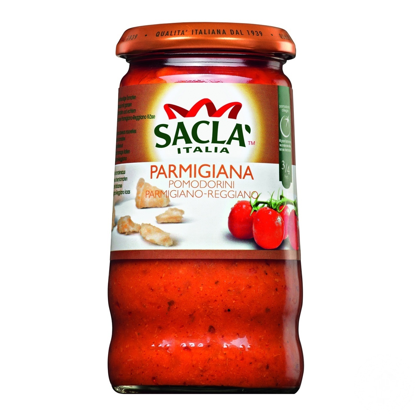 

Соус Sacla Итальянский с помидорами черри и сыром Пармезан 350г