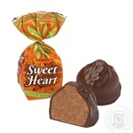 Biscuit-chocolate Sweet heart with orange flavor