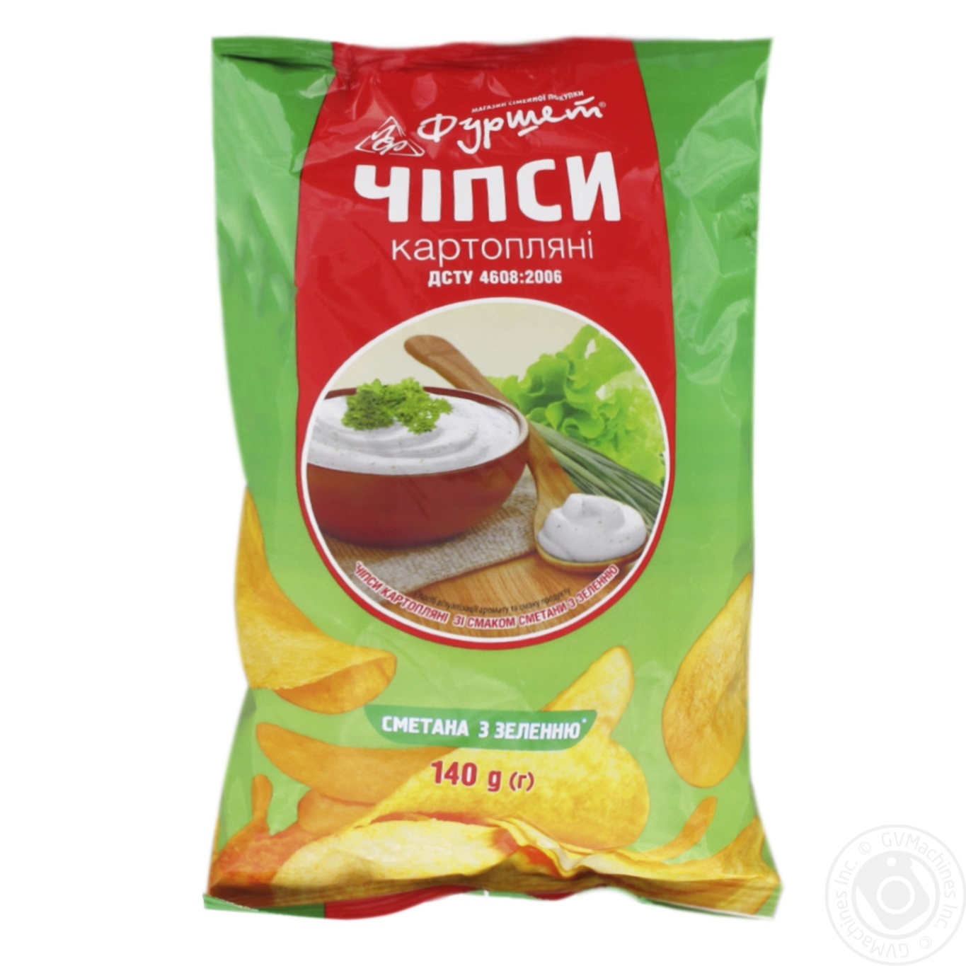 

Чипсы картофельные Сметана/зелень Фуршет 140г
