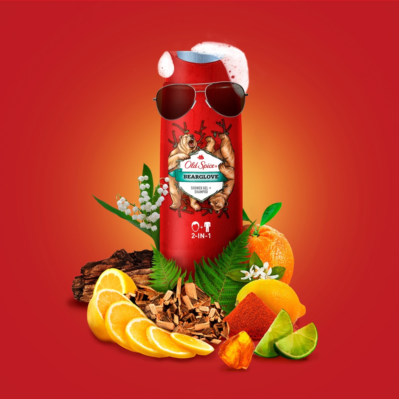 

Гель для душа + шампунь Old Spice Bearglove 2 в 1 250мл