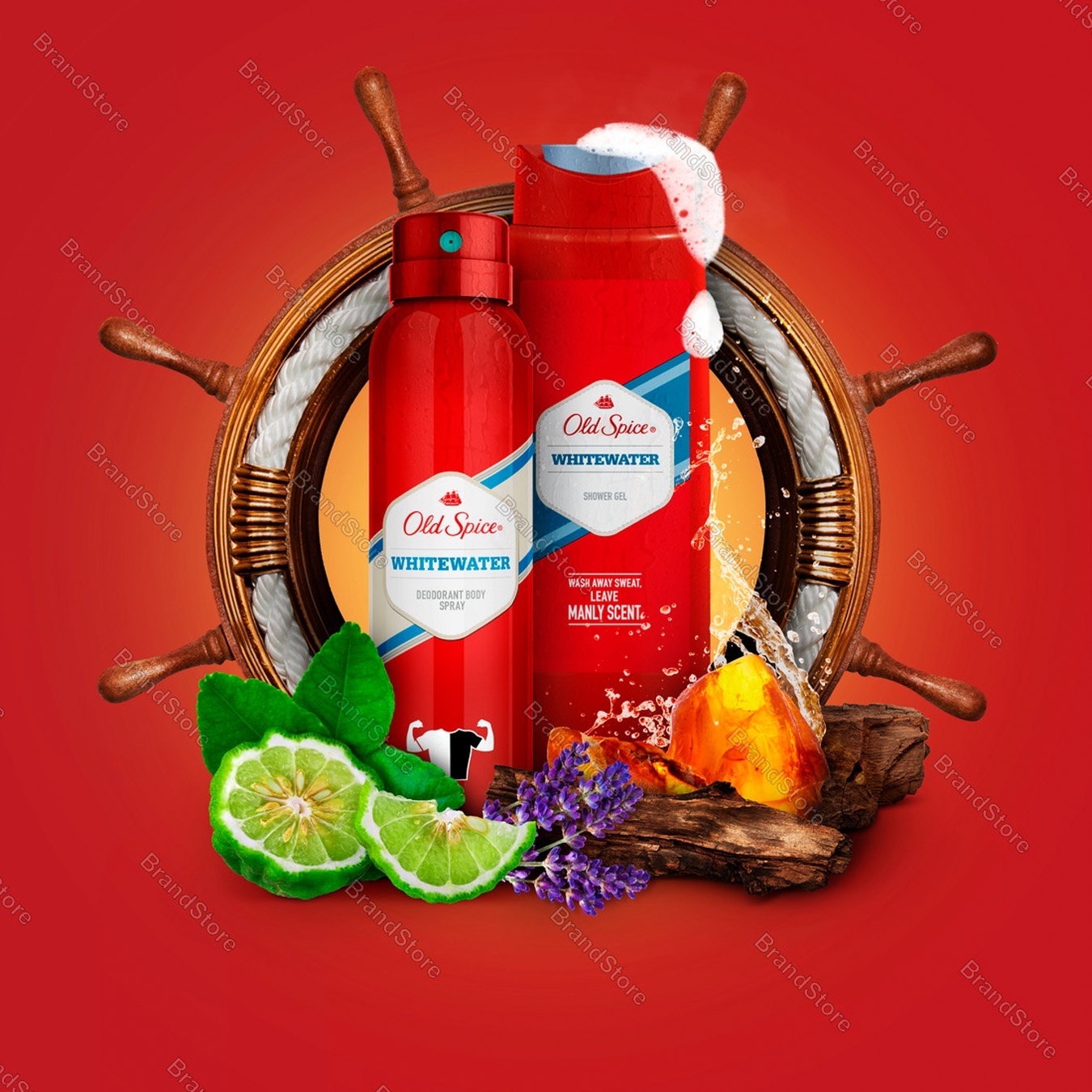 

Подарочный набор Old Spice WhiteWate Дезодорант 150мл, Гель для душа 250мл