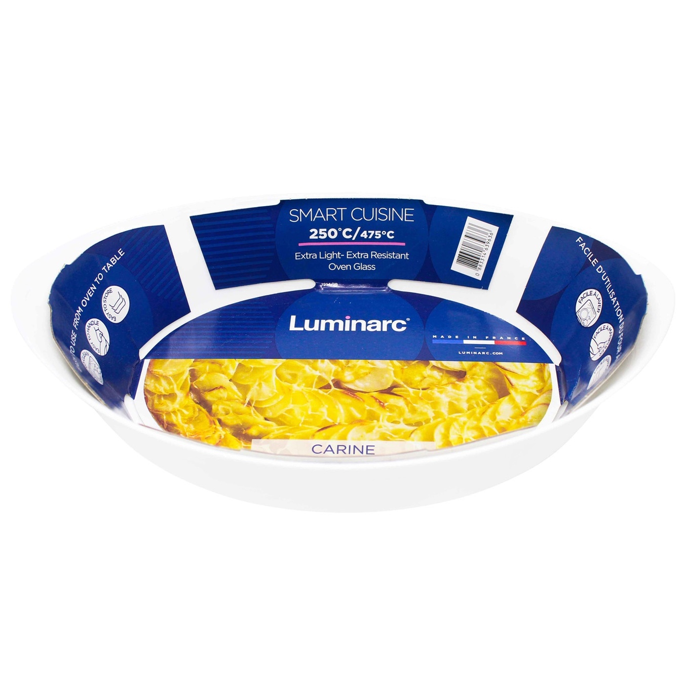 

Форма для запекания Luminarc Smart Cuisine стеклокерамическая овальная 32X20см