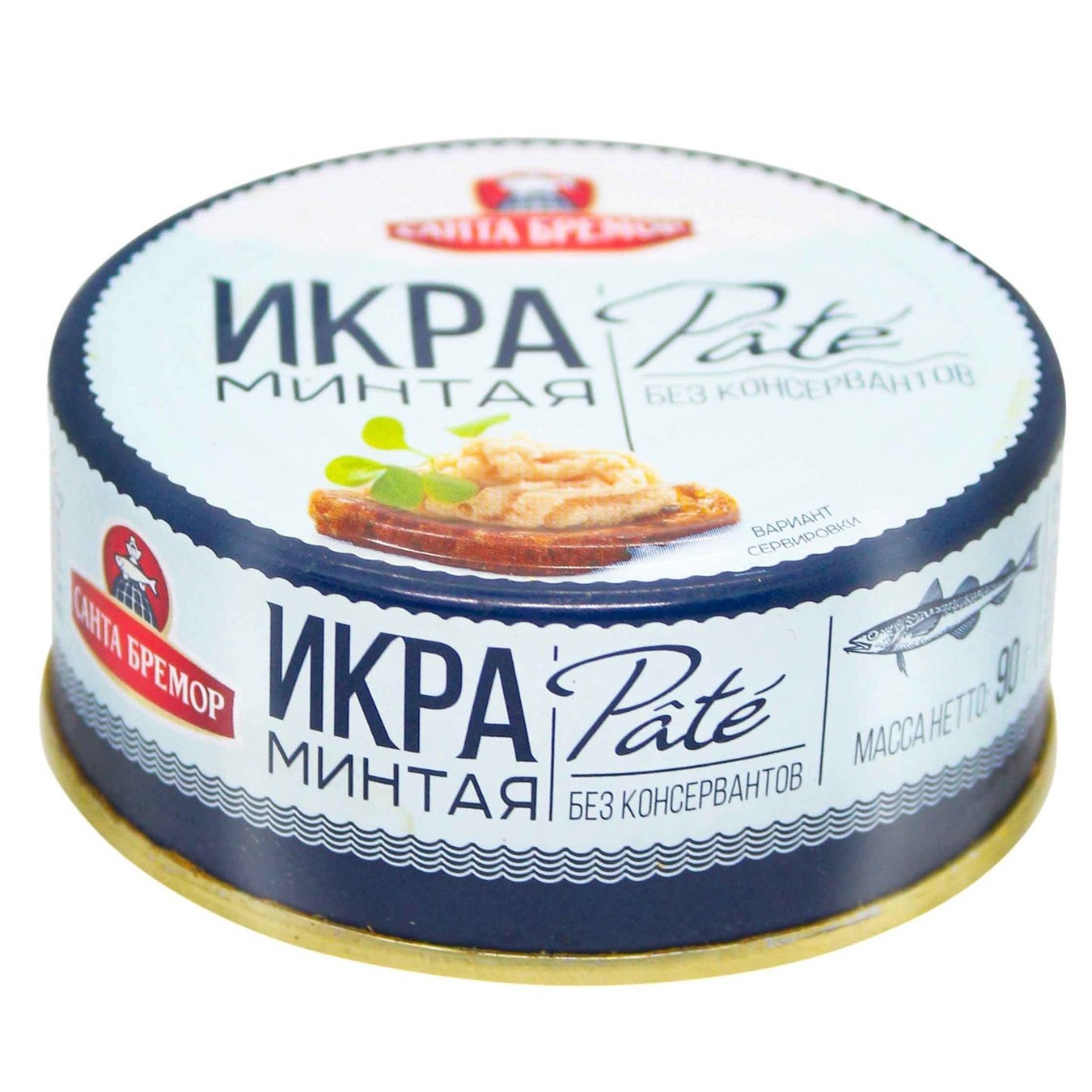 

Икра Минтая Санта Бремор Pate 90г