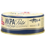 Ікра тріски Санта Бремор Пате делікатесна люкс ж/б 90г