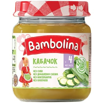 Пюре Bambolina Кабачок 100г