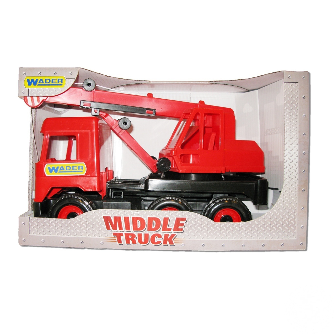 

Игрушка Авто Middle truck кран красный
