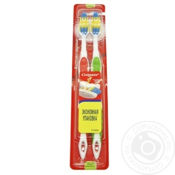 Щітка зубна Colgate Класика Плюс середньої жорсткості 1шт купити, ціни на МегаМаркет - фото 1