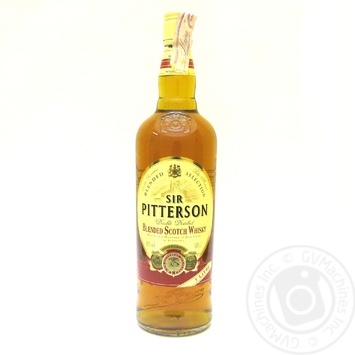Віскі Sir Pitterson 40% 1л х6 купити, ціни на МегаМаркет - фото 1