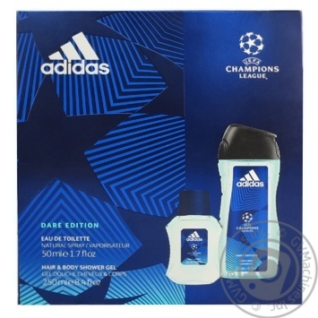 Adidas UEFA Shower Gel 250ml And Natural Spray 50ml - buy, prices for MegaMarket - photo 2