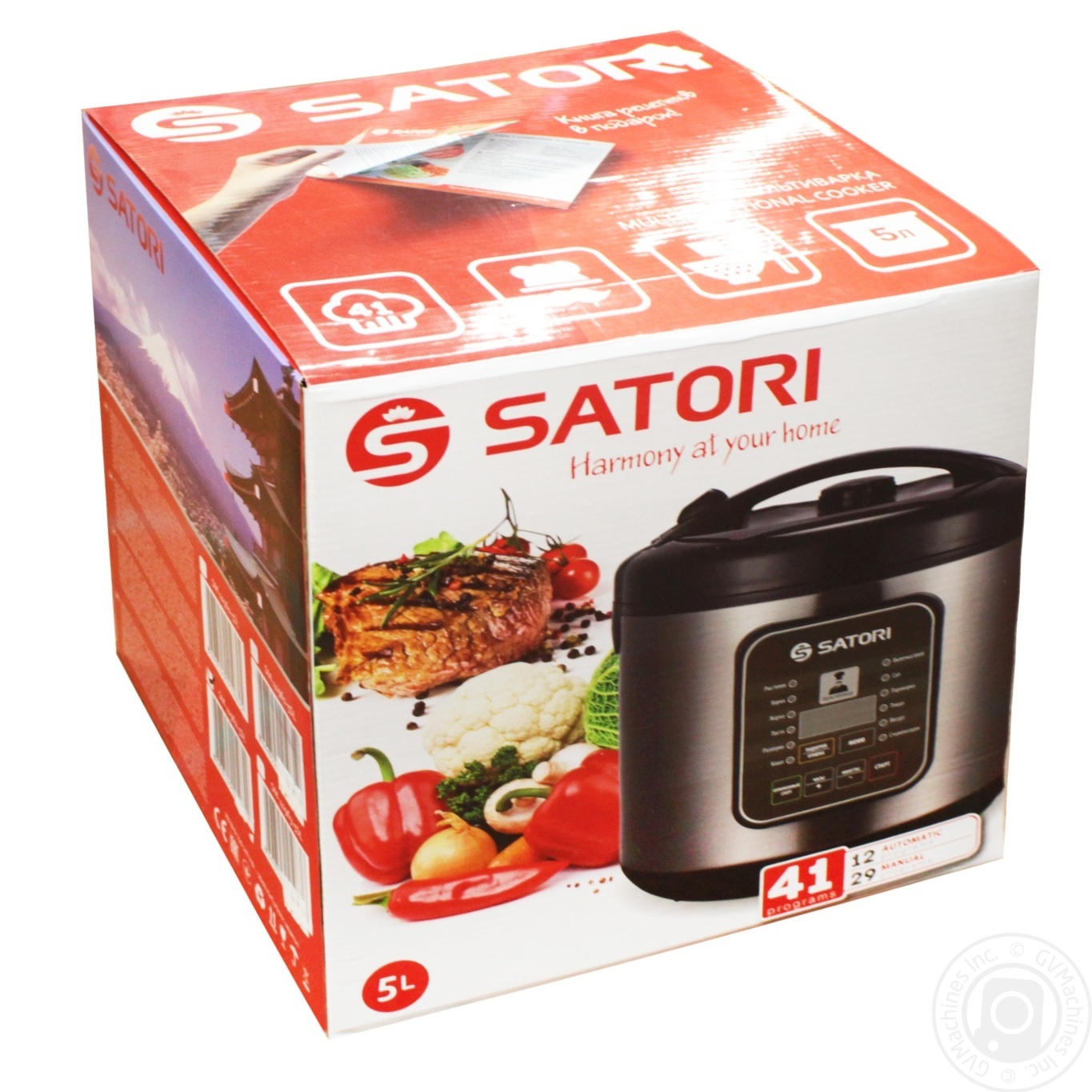 

Мультиварка Satori 5л 900Вт SM-41962-5SL