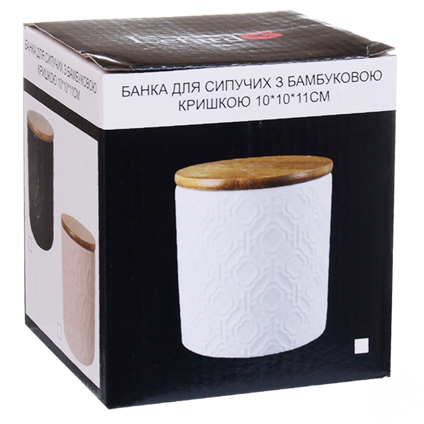 

Банка для сыпучих Lefard бамбуковая крышка 10x10x11см