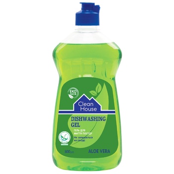 Clean House Aloe vera Dishwashing Gel 500ml - buy, prices for Auchan - photo 1