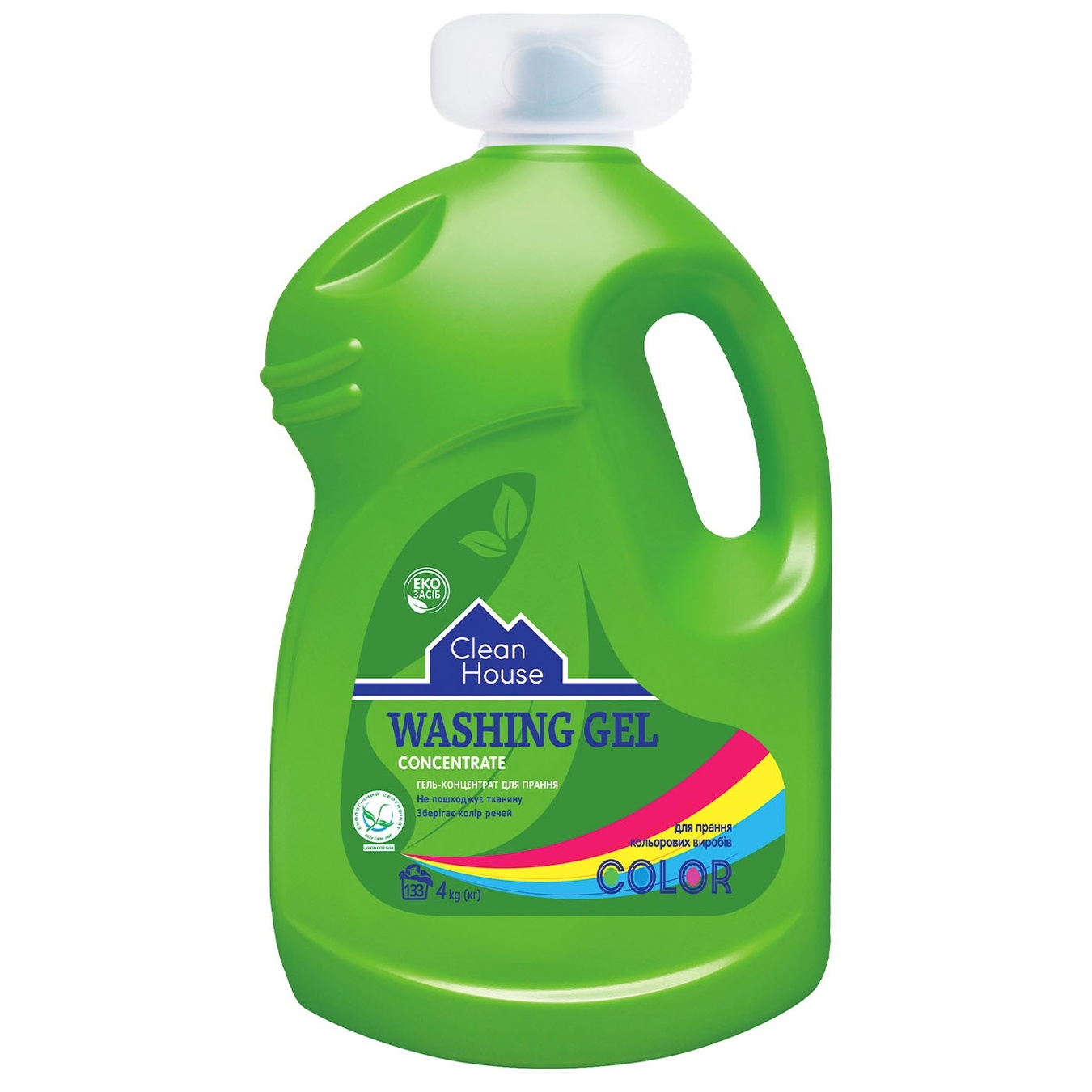 

Гель-концентрат Clean House для стирки цветных изделий 4кг