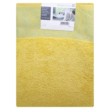 Tarrington House Origine2 Yellow Shower Towel 70x140cm - buy, prices for METRO - photo 1