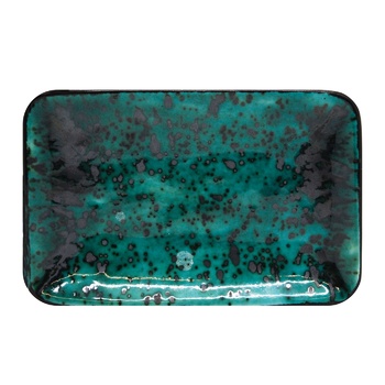Manna Ceramics Tiffany Turquoise Rectangular Plate 12x19cm - buy, prices for - photo 3