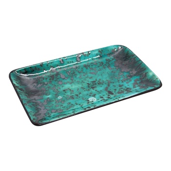 Manna Ceramics Tiffany Turquoise Rectangular Plate 12x19cm - buy, prices for - photo 1