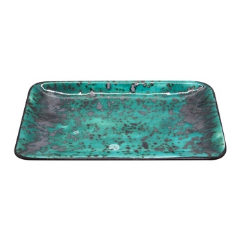 Manna Ceramics Tiffany Turquoise Rectangular Plate 12x19cm - buy, prices for METRO - photo 2