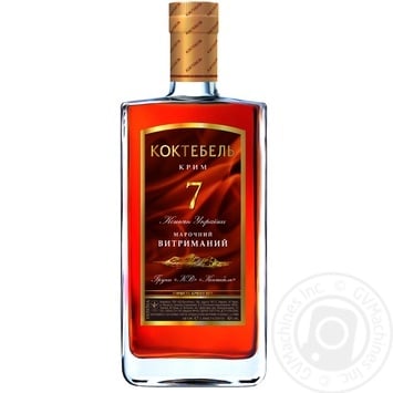 cognac koktebel 42% 7years 700ml glass bottle Ukraine - buy, prices for - photo 1