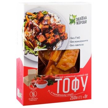 Zelena Korova Fried Tofu Cheese with Tomato Sauce 250g - buy, prices for - photo 2