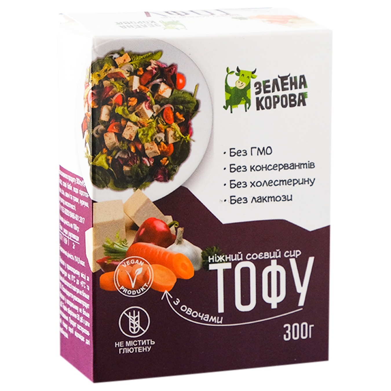 

Сыр Зеленая Корова Тофу с овощами и травами 300г