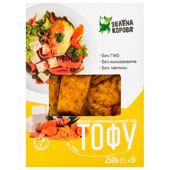 Zelena Korova Fried Tofu with Curry 250g - buy, prices for Auchan - photo 1