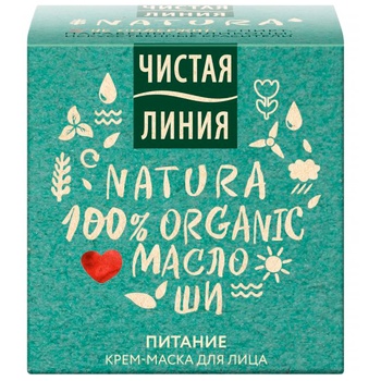 Крем-маска Чистая Линия Natura Organic живлення 45мл - купити, ціни на Таврія В - фото 4