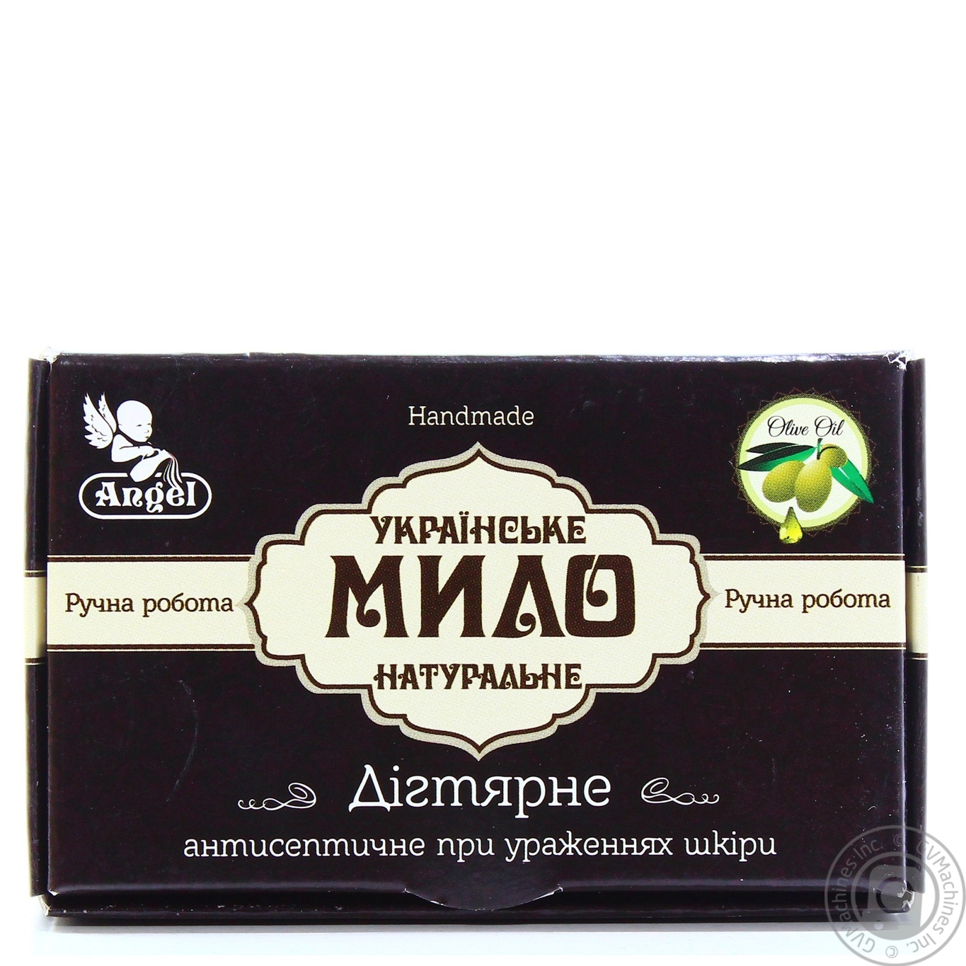 

Мыло Angel натуральное украинское ручной работы дегтярное 95г