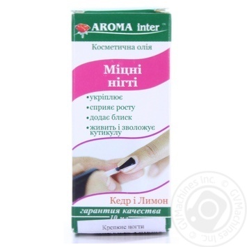 Aroma Inter Strong Nails Cosmetic Oil 10ml - buy, prices for COSMOS - photo 1