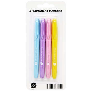 Set of markers of permanent 4 pcs - buy, prices for - photo 1