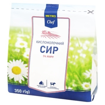 Творог Metro Chef 5% 350г - купить, цены на Метро - фото 1