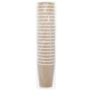 Aro Brown Corrugated Cup 340ml 20pcs - buy, prices for METRO - photo 2