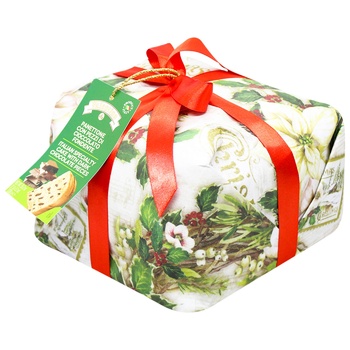 Valentino With Chocolate Drops Panettone 1kg - buy, prices for Vostorg - photo 1