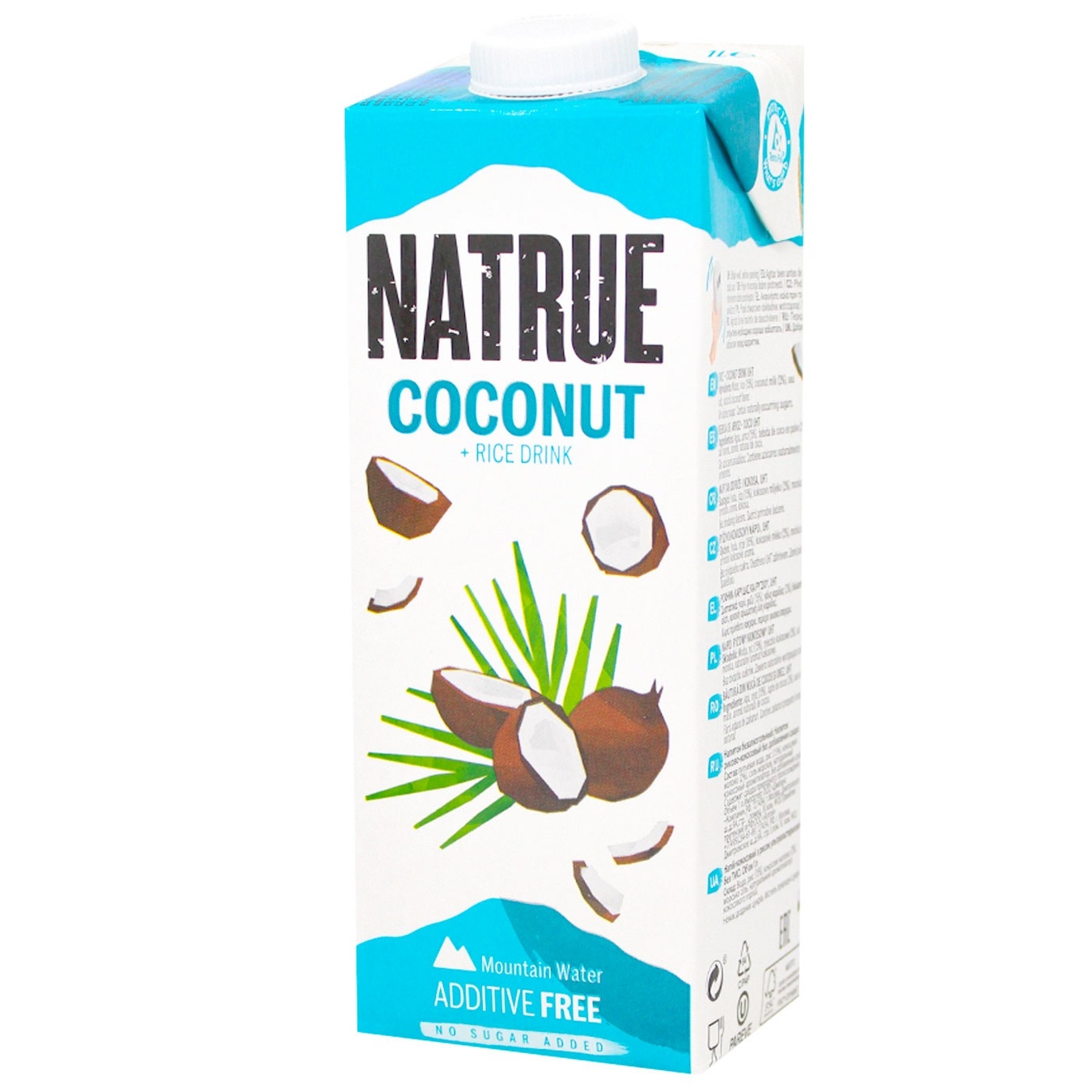 

Напиток рисово-кокосовый Natrue Rice+Coconut без добавления сахара 2% 1л