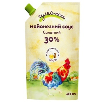 Соус майонезний Гуляй-поле Салатний 30% 550г