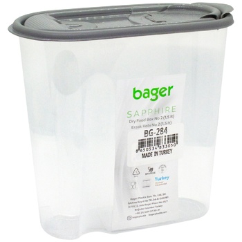 Bager Dry Food Mix Plastic Container 1.5l in assortment - buy, prices for Auchan - photo 3