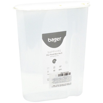 Bager Dry Food Mix Plastic Container 2.2l in assortment - buy, prices for Auchan - photo 2