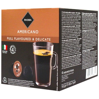 Кава Rioba Dolce Gusto Americano в капсулах 7г x 16шт